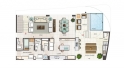 Apartamento Cobertura 3 Q - 191m² Nível 1